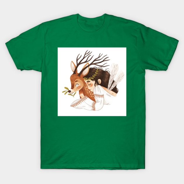 Deer T-Shirt by Iz Ptica